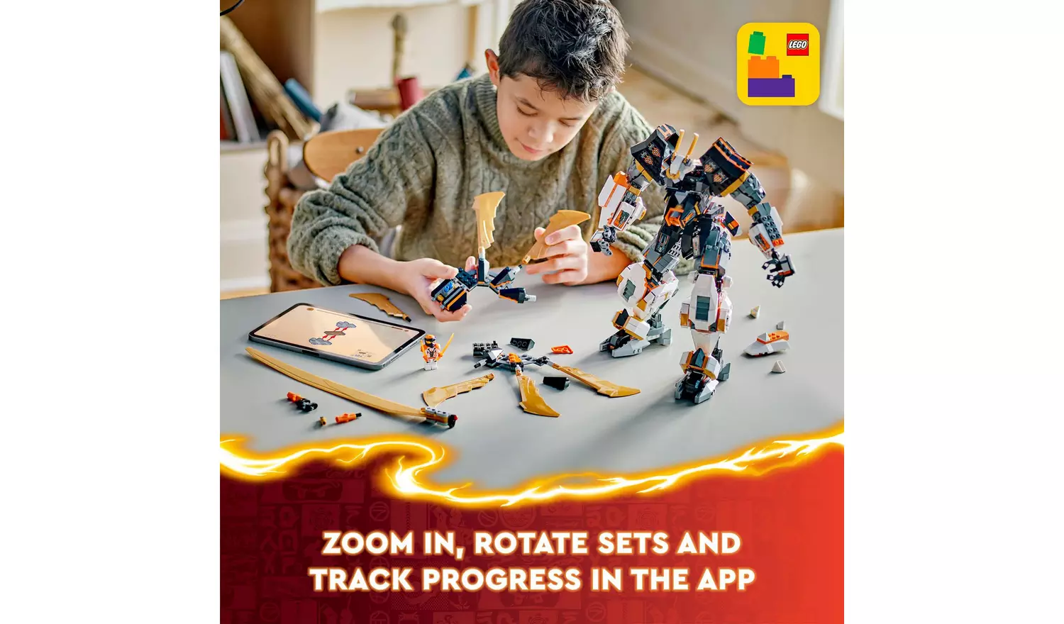 LEGO NINJAGO Cole's Titan Dragon Mech Adventure Toy 71821