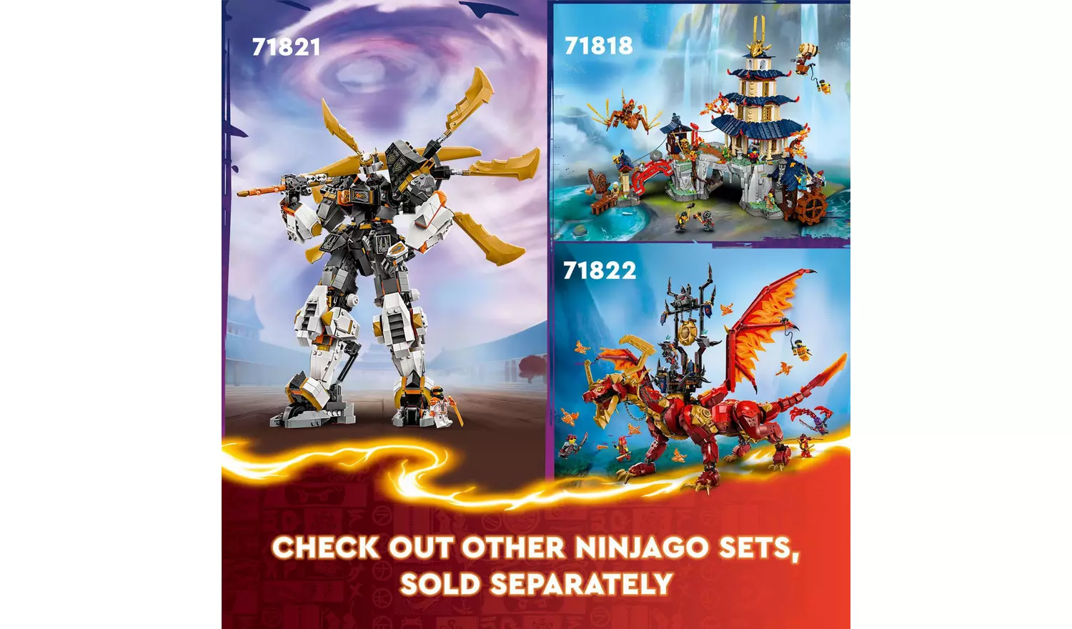 LEGO NINJAGO Cole's Titan Dragon Mech Adventure Toy 71821