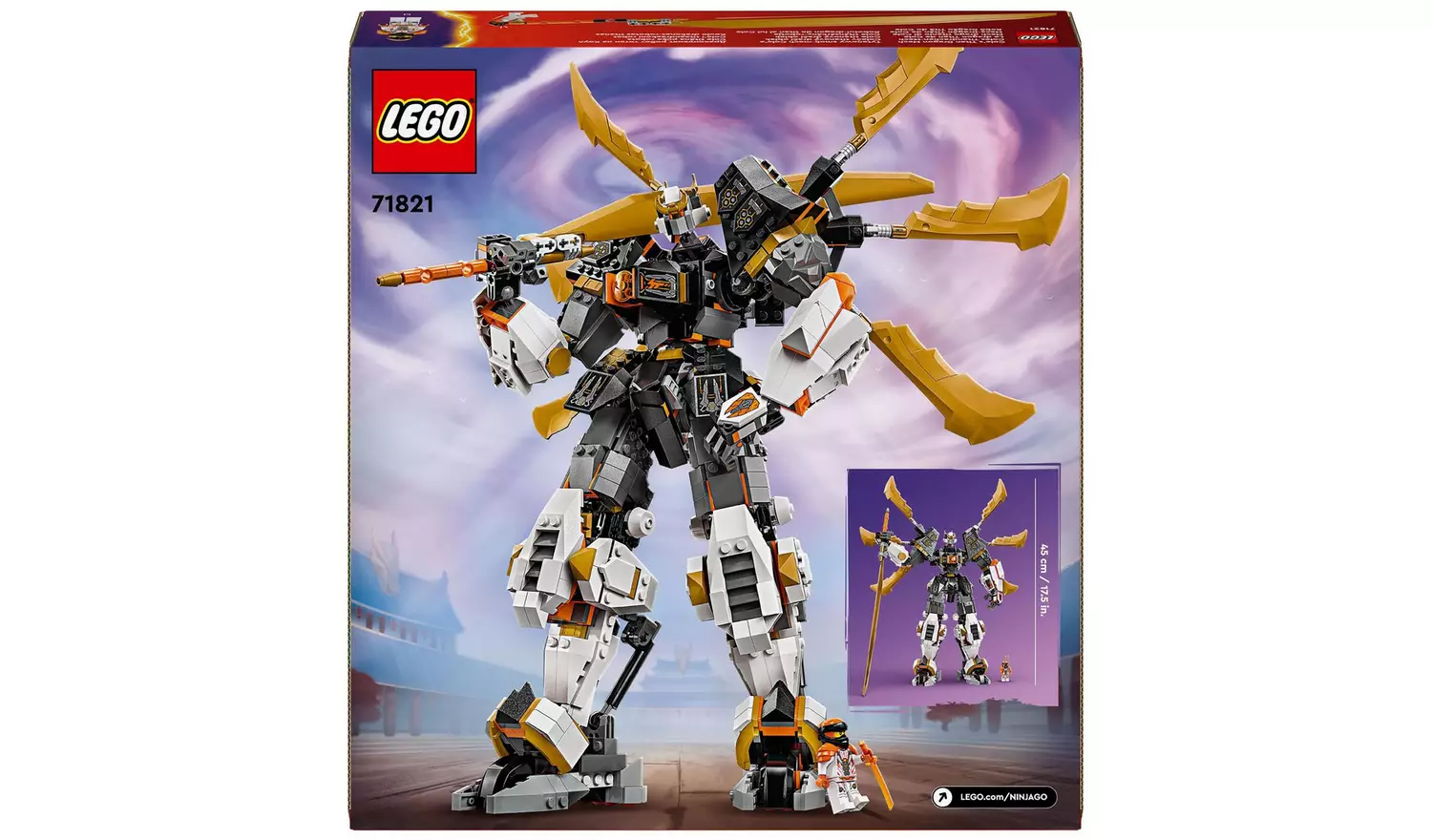 LEGO NINJAGO Cole's Titan Dragon Mech Adventure Toy 71821