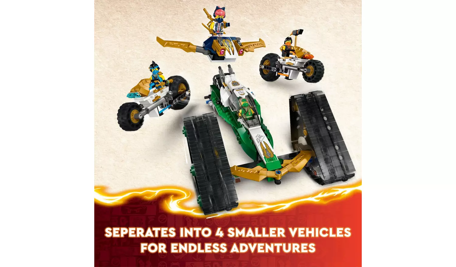 LEGO NINJAGO Ninja Team Combo Vehicle Ninja Toy Set 71820