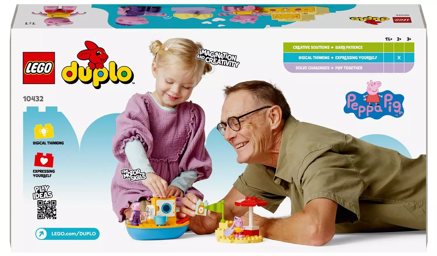 LEGO DUPLO Peppa Pig Boat Trip Toy for Toddlers 10432