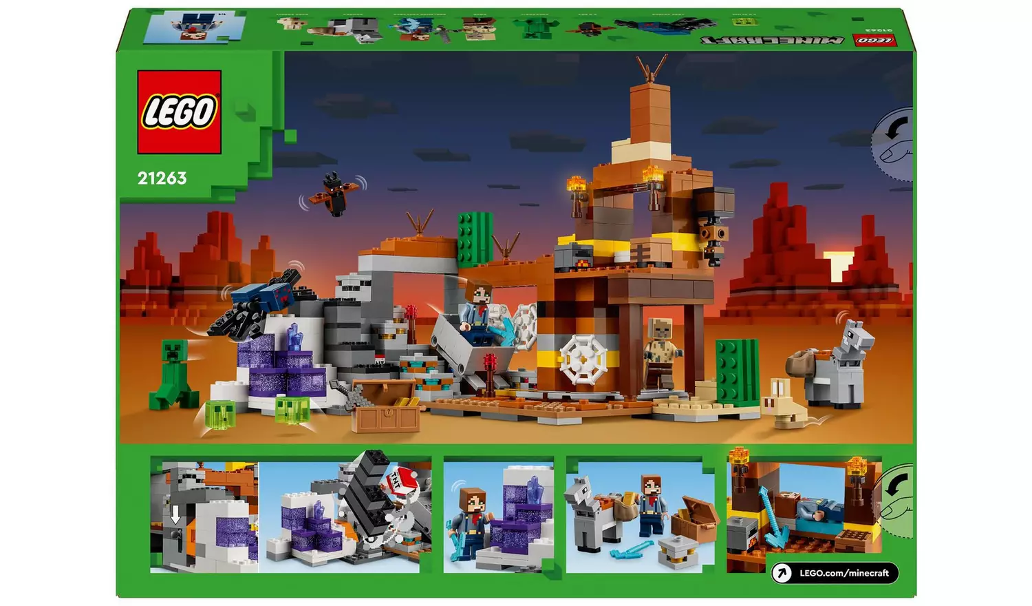 LEGO Minecraft The Badlands Mineshaft Video-Game Toy 21263