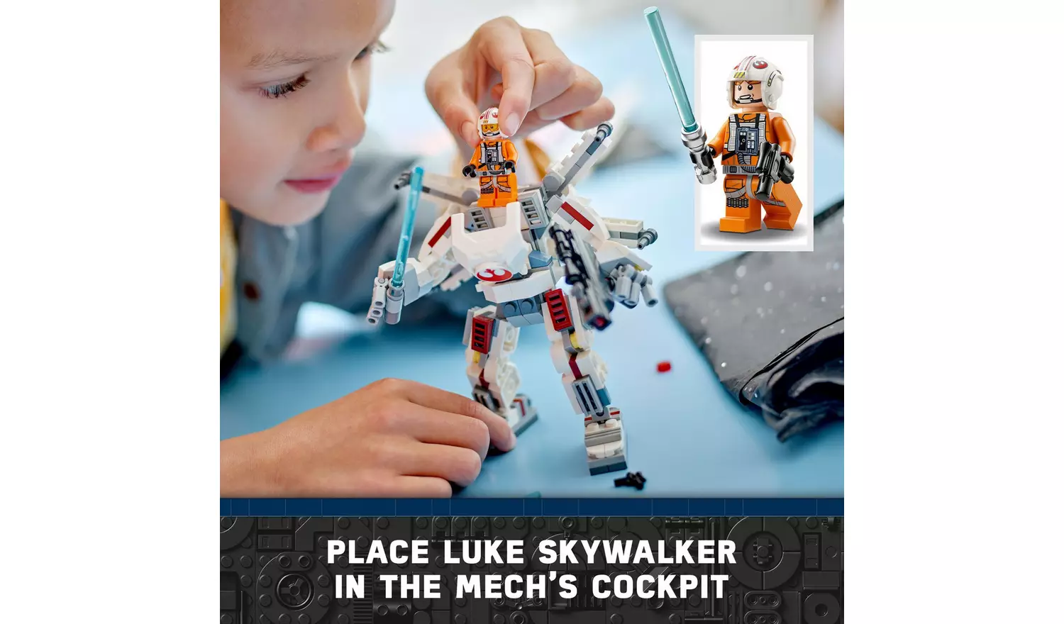 LEGO Star Wars Luke Skywalker X-Wing Mech Building Toy 75390