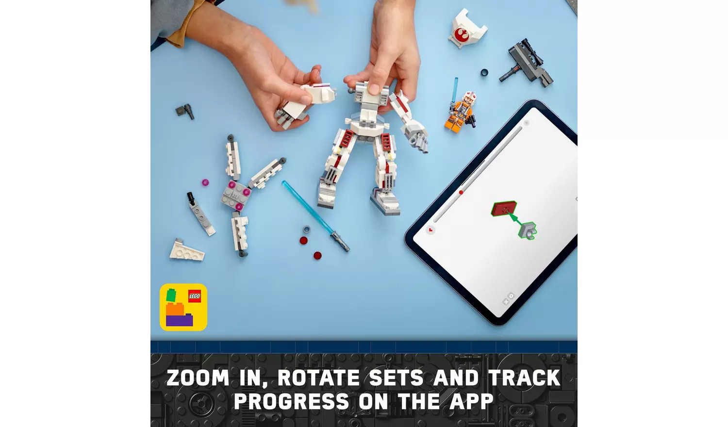 LEGO Star Wars Luke Skywalker X-Wing Mech Building Toy 75390