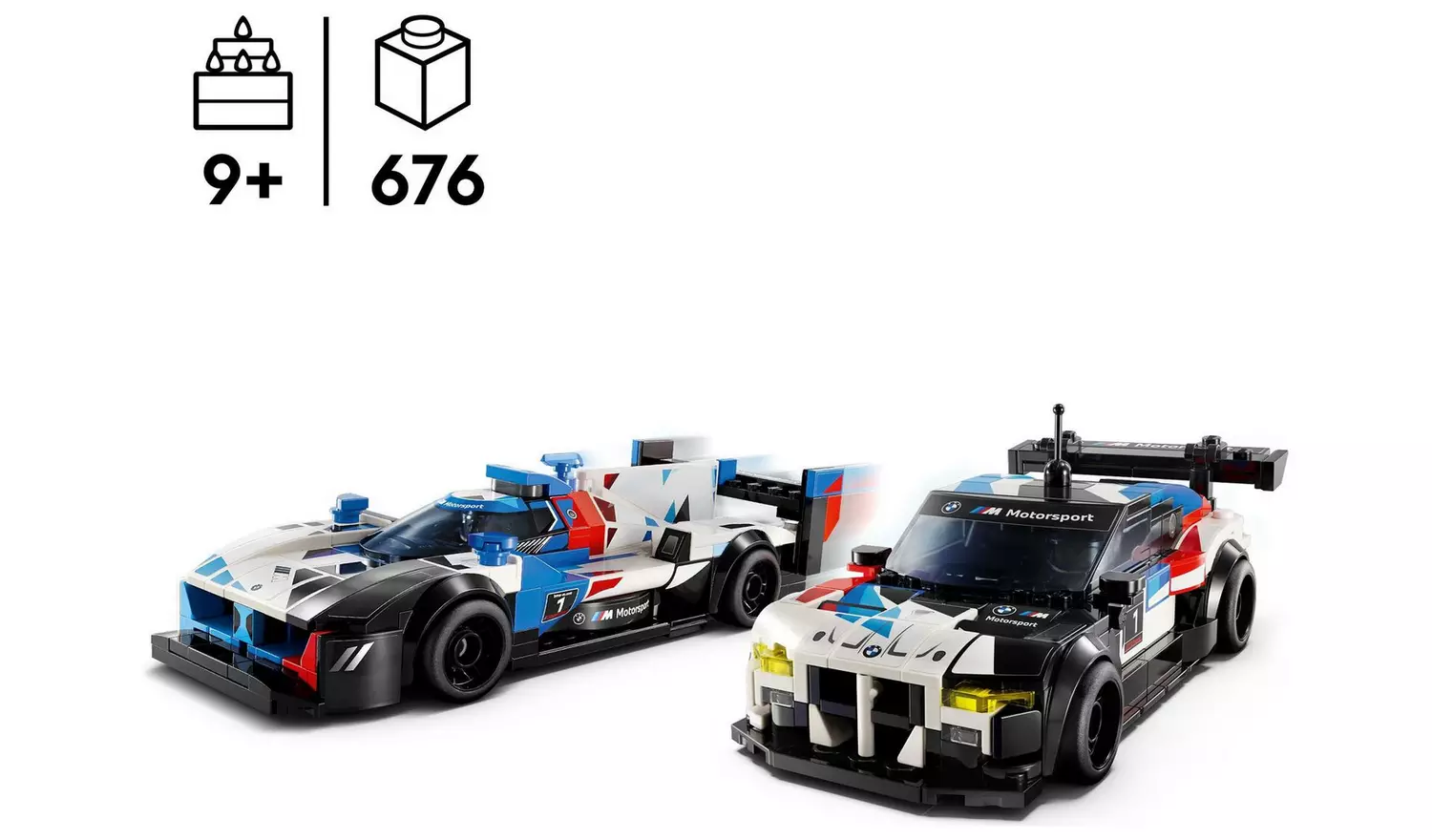 LEGO Speed Champions BMW M4 GT3 & BMW M Hybrid V8 Cars 76922