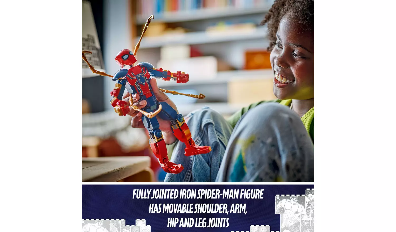 LEGO Marvel Iron Spider-Man Construction Figure Set 76298