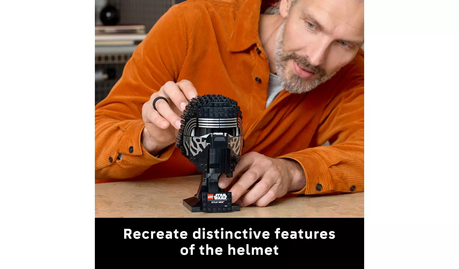 LEGO Star Wars Kylo Ren Helmet Building Set for Adults 75415