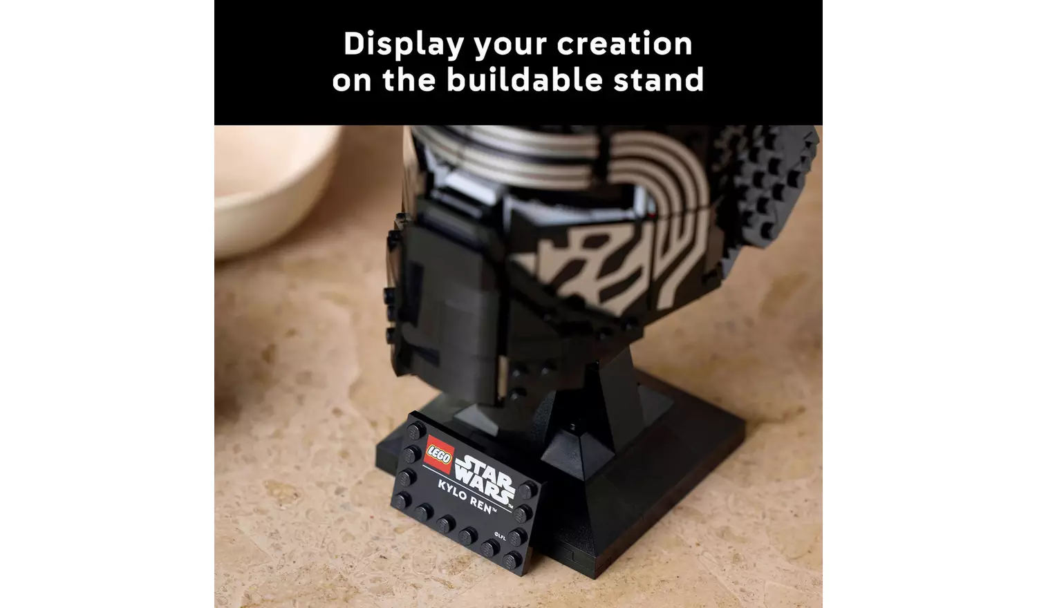 LEGO Star Wars Kylo Ren Helmet Building Set for Adults 75415