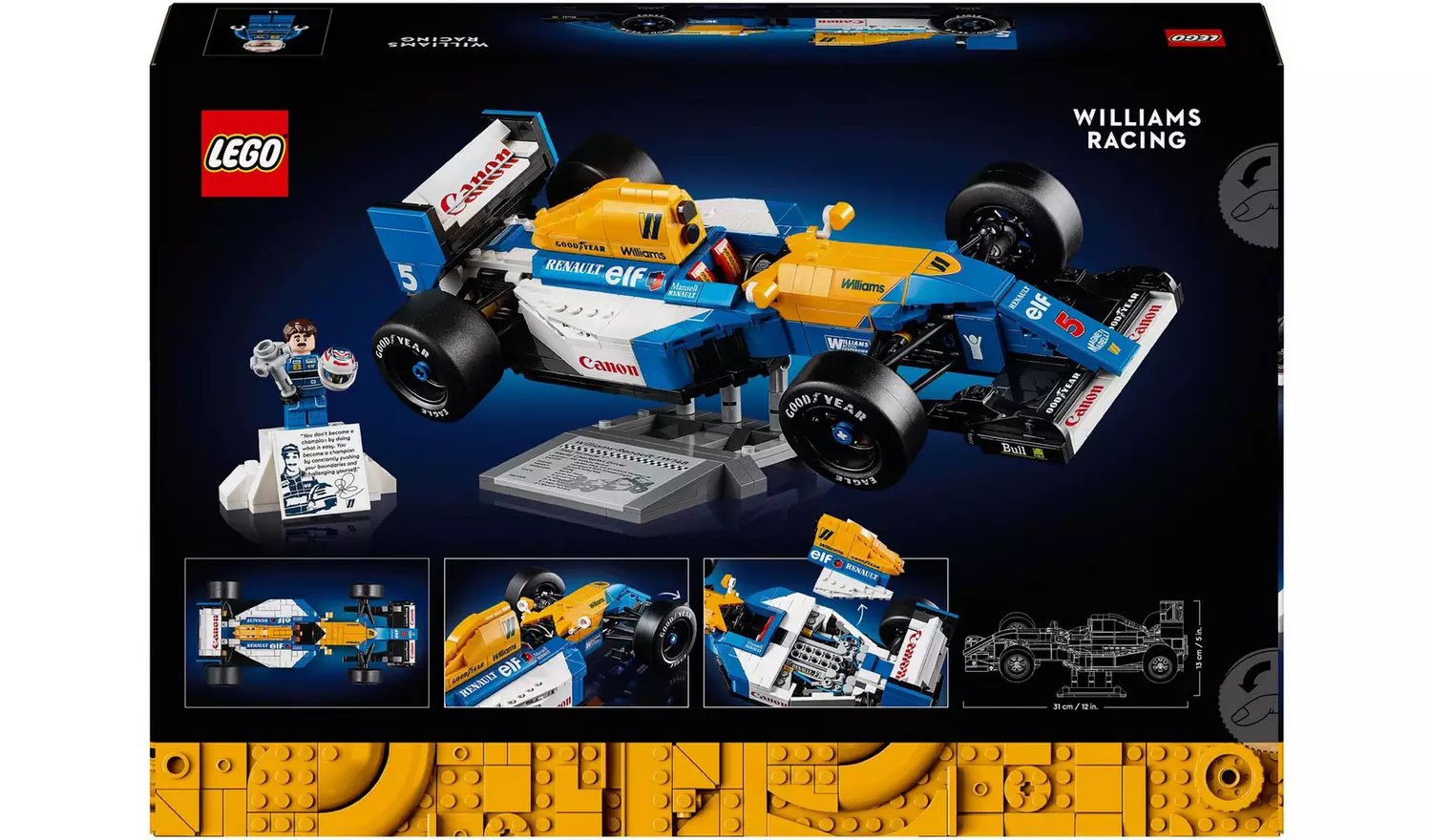 LEGO Icons Williams Racing FW14B & Nigel Mansell Set 10353