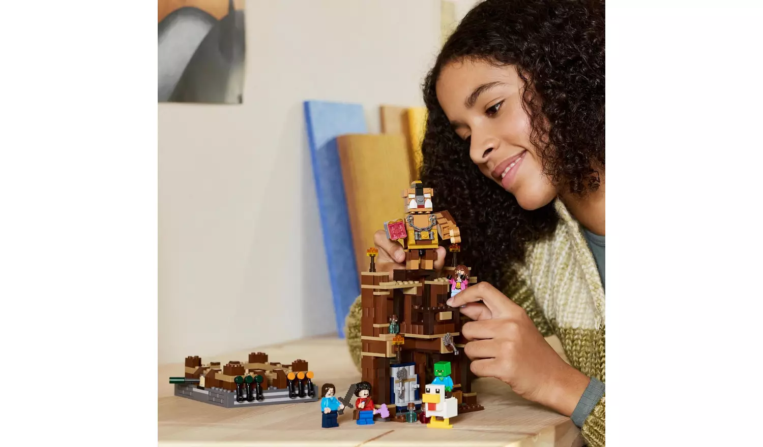 LEGO Minecraft Woodland Mansion Fighting Ring Toy Set 21272