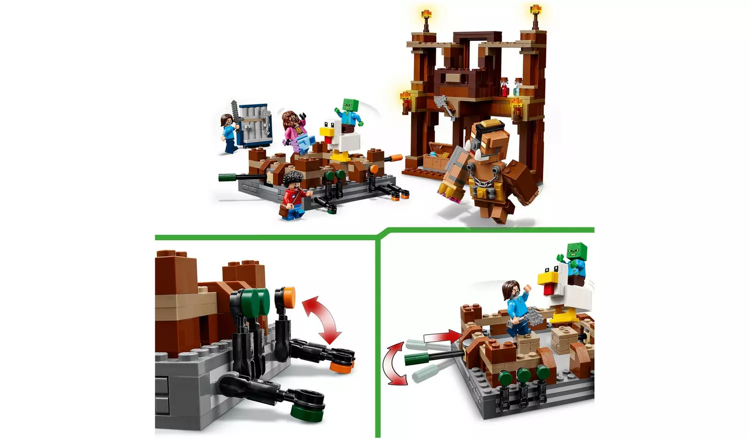 LEGO Minecraft Woodland Mansion Fighting Ring Toy Set 21272
