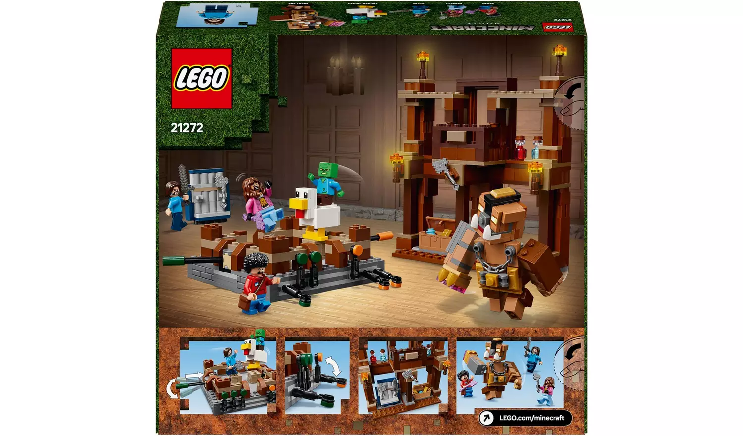 LEGO Minecraft Woodland Mansion Fighting Ring Toy Set 21272