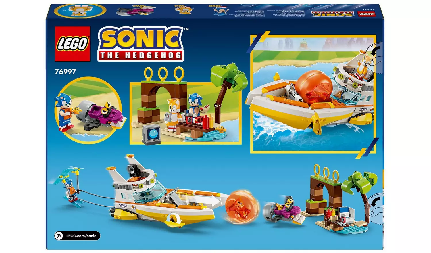 LEGO Sonic the Hedgehog Tails' Adventure Boat Toy 76997