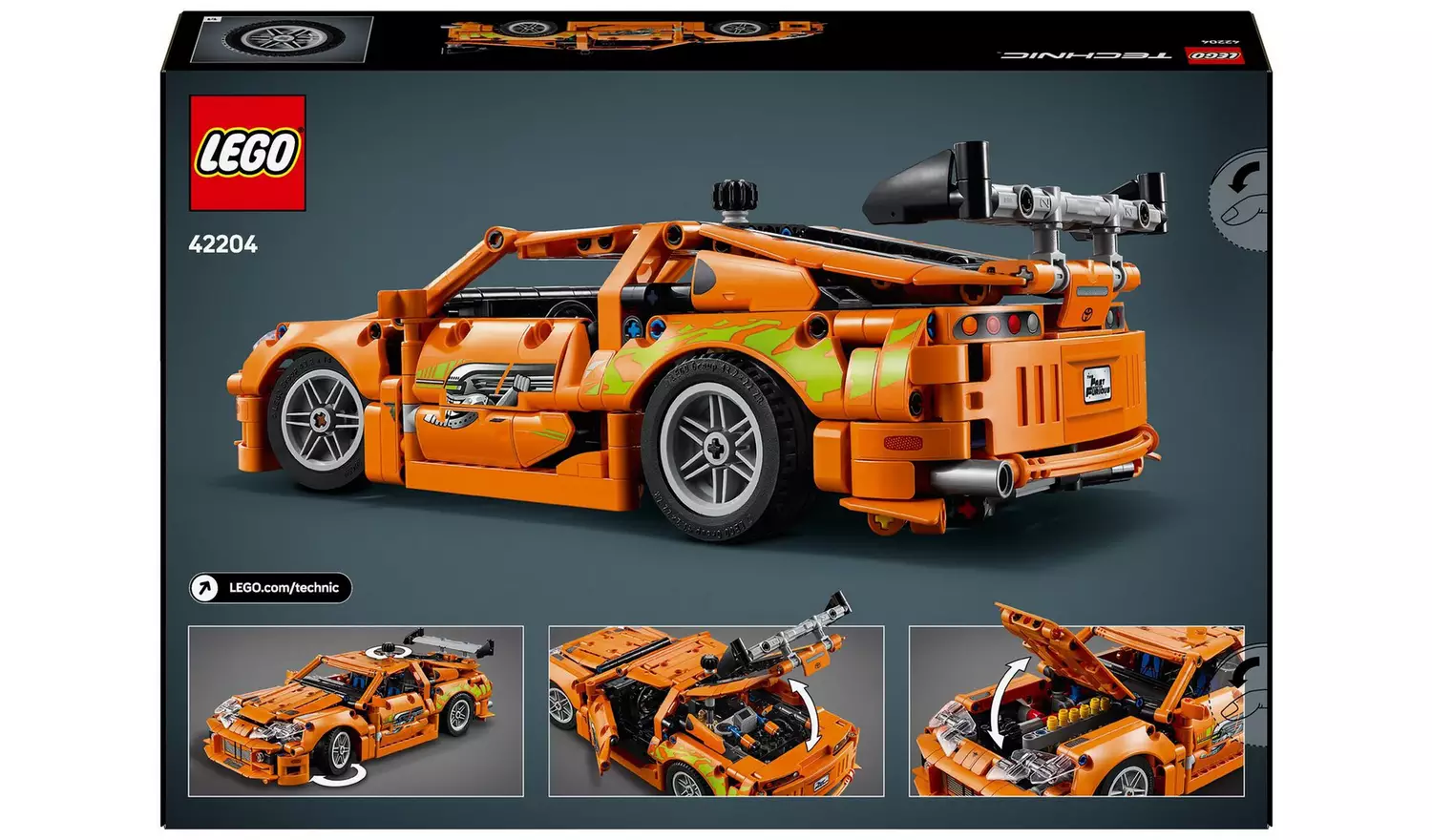 LEGO Technic Fast and Furious Toyota Supra MK4 Car Toy 42204