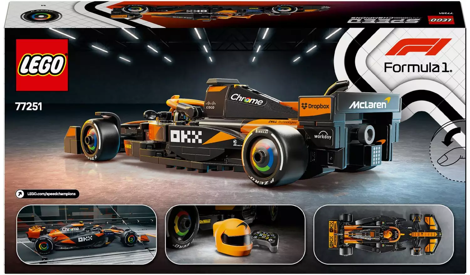 LEGO Speed Champions McLaren F1 Team MCL38 Race Car 77251