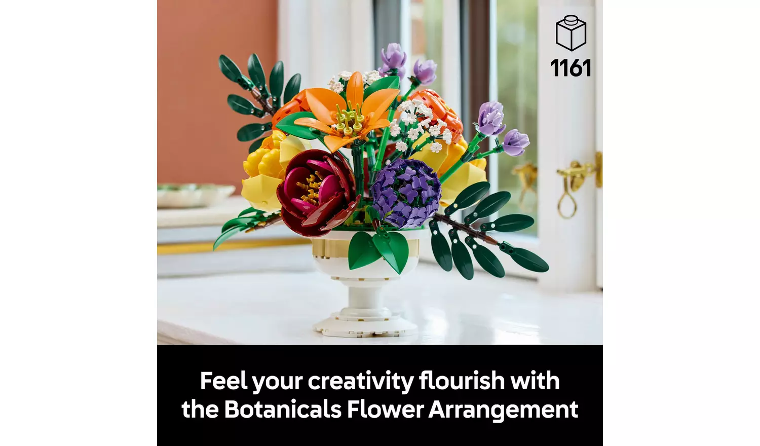 LEGO Botanicals Flower Arrangement Home Decor Set 10345