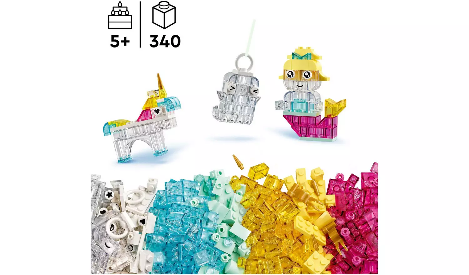 LEGO Classic Magical Transparent Box Building Toys Set 11040