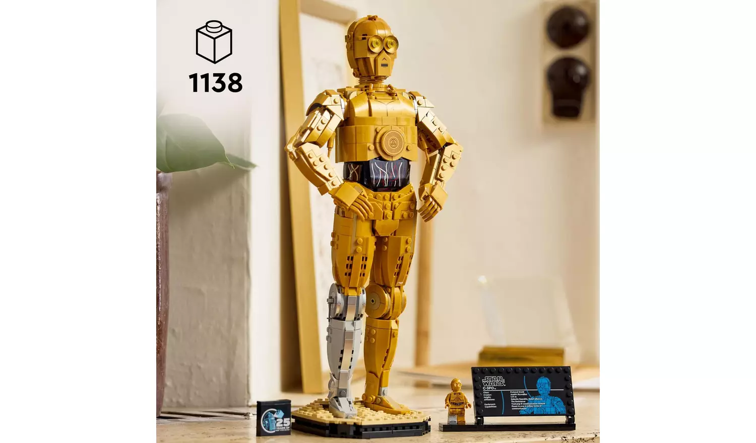 LEGO Star Wars C-3PO Character, Figure Set for Adults 75398