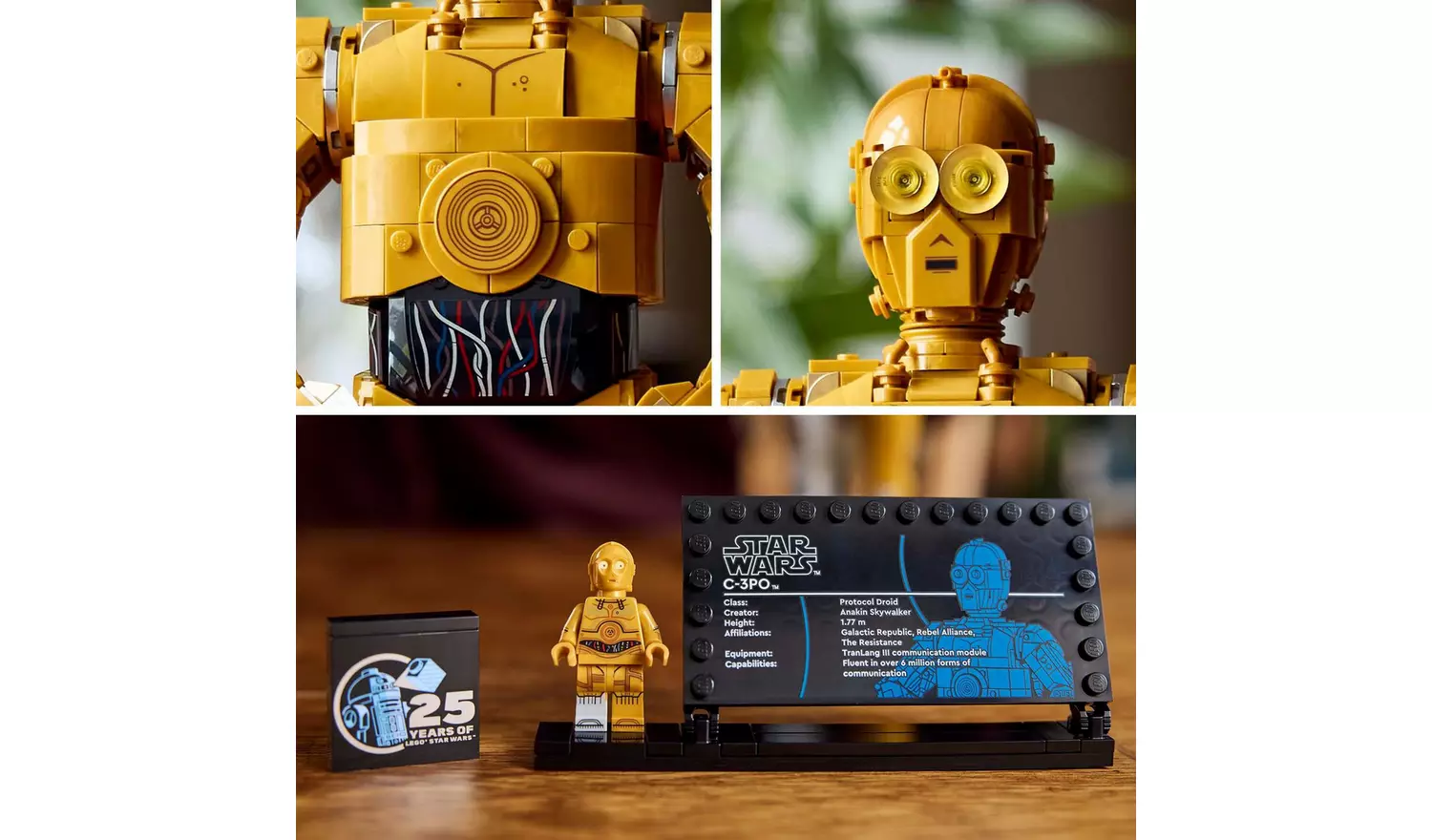 LEGO Star Wars C-3PO Character, Figure Set for Adults 75398