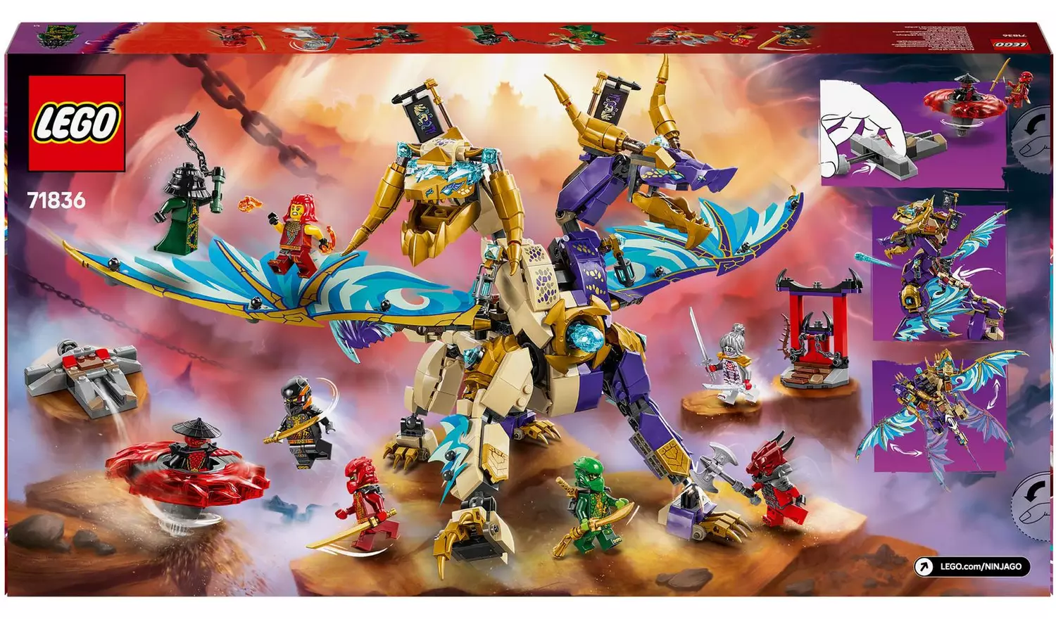 LEGO NINJAGO Arc Dragon of Focus Ninja Building Toy 71836