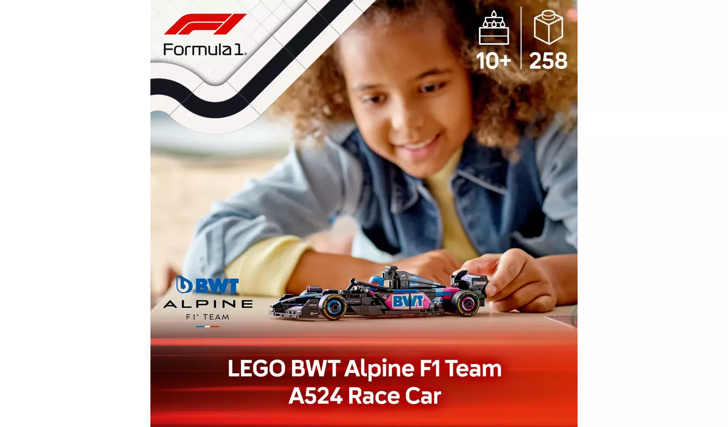 LEGO Speed Champions BWT Alpine F1 Team A524 Race Car 77248