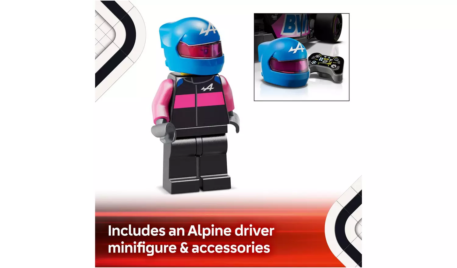 LEGO Speed Champions BWT Alpine F1 Team A524 Race Car 77248