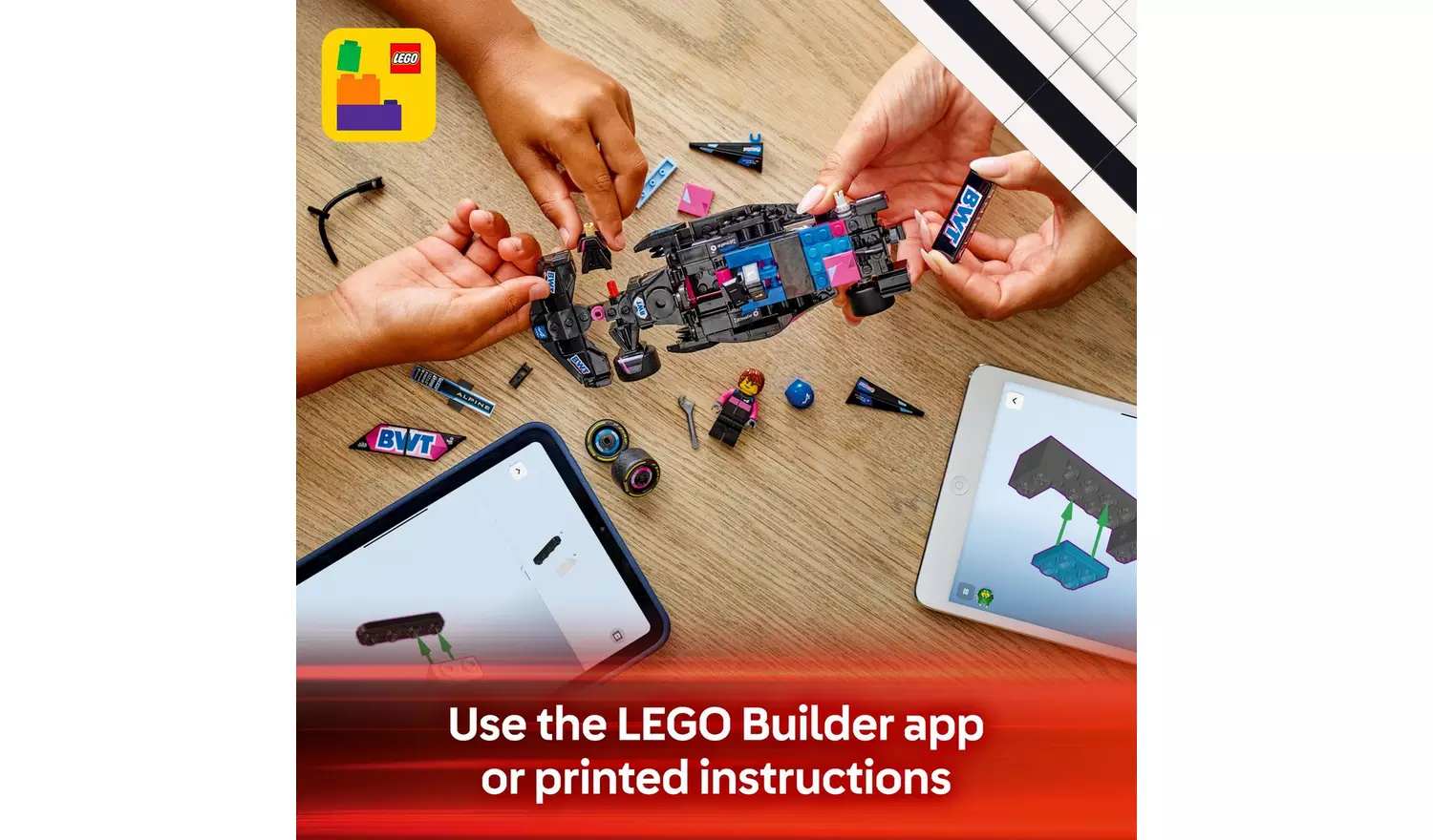 LEGO Speed Champions BWT Alpine F1 Team A524 Race Car 77248