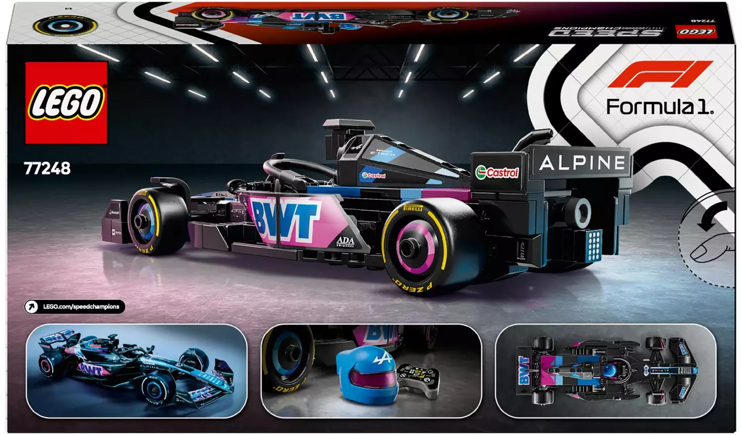 LEGO Speed Champions BWT Alpine F1 Team A524 Race Car 77248