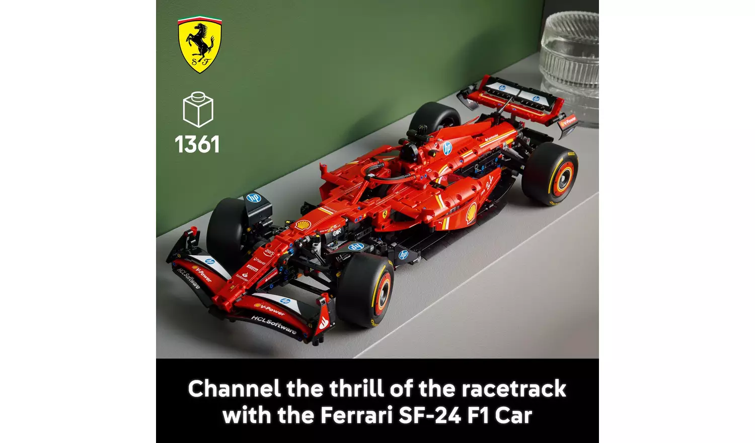 LEGO Technic Ferrari SF-24 F1 Car Model Kit for Adults 42207