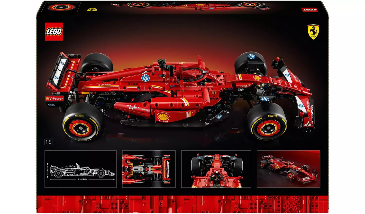 LEGO Technic Ferrari SF-24 F1 Car Model Kit for Adults 42207