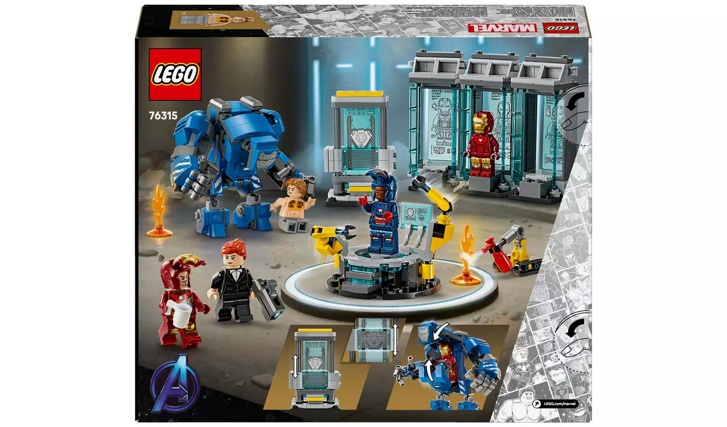 LEGO Marvel Iron Man's Laboratory: Hall of Armour Set 76315