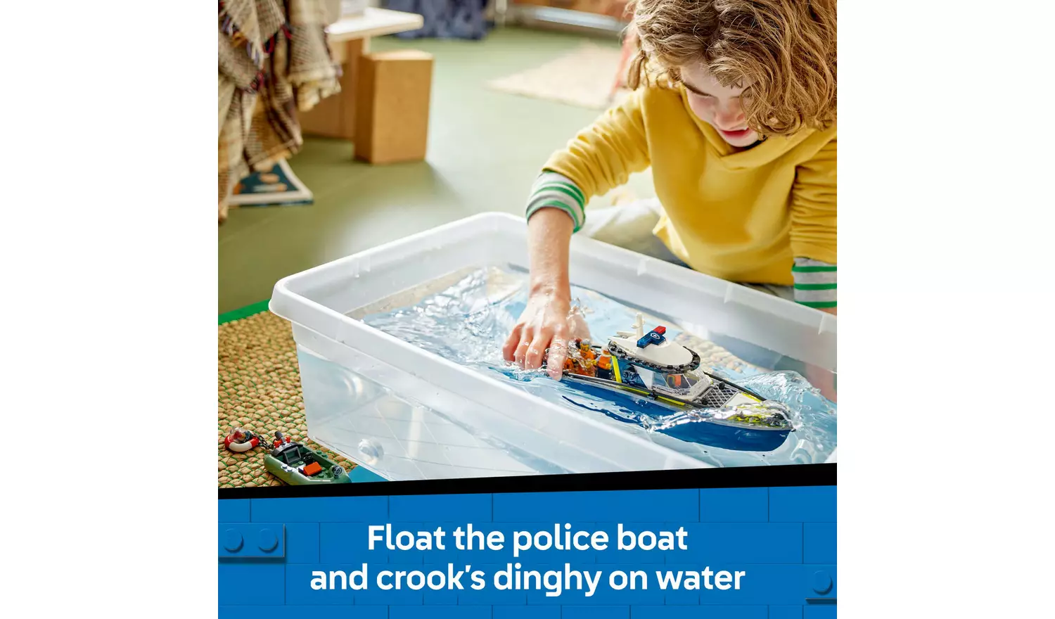 LEGO City Police Boat Chase Toy with a Speedboat 60456