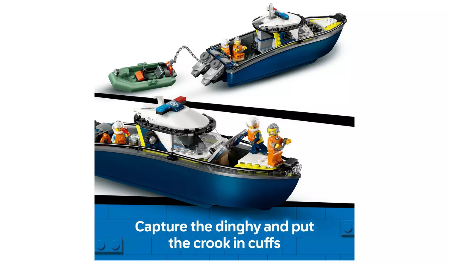 LEGO City Police Boat Chase Toy with a Speedboat 60456