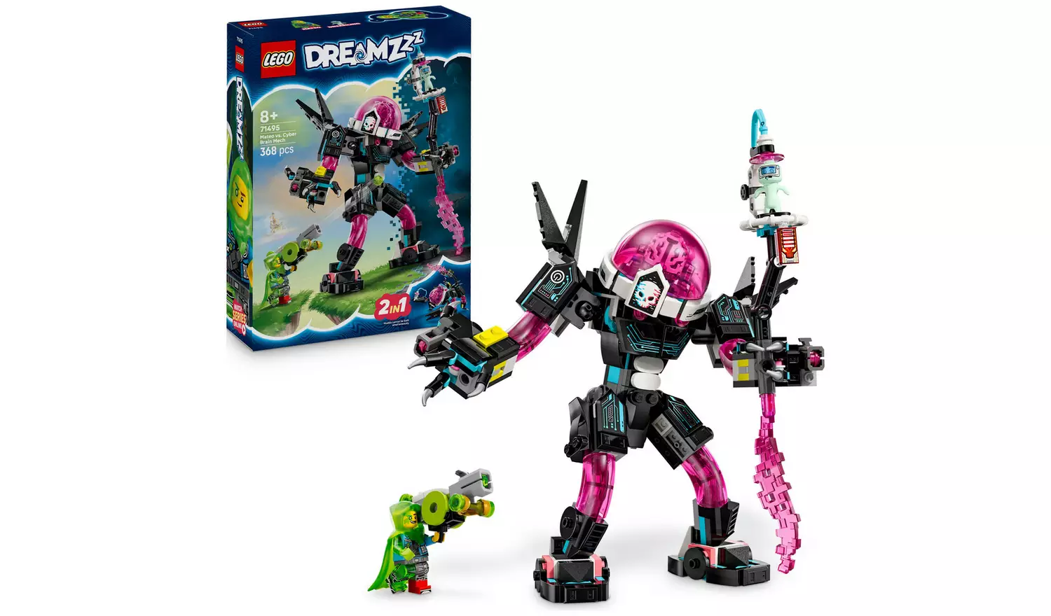 LEGO DREAMZzz 2in1 Mateo vs. Cyber Brain Mech Toy 71495