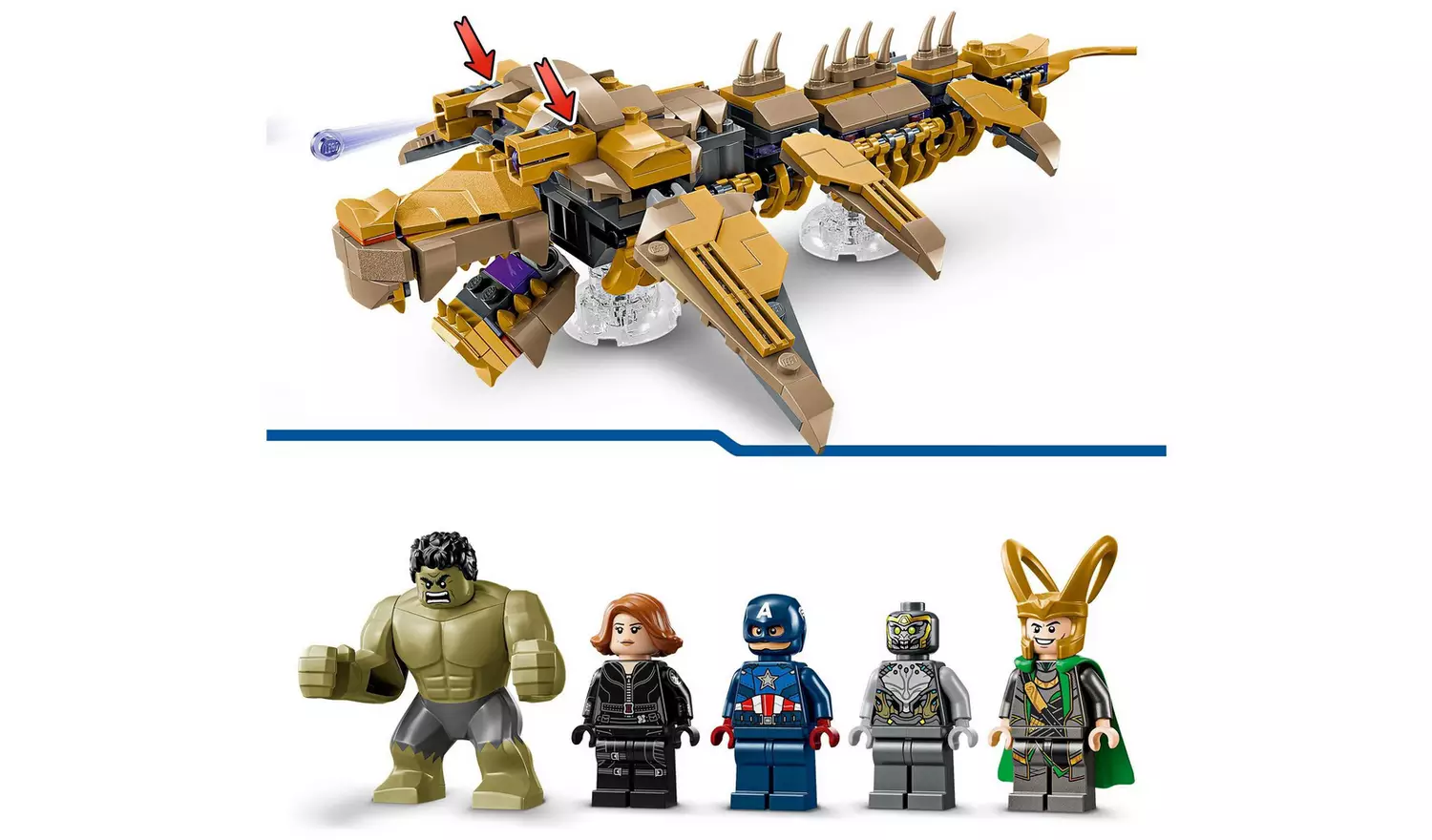 LEGO Marvel The Avengers vs. The Leviathan Playset 76290