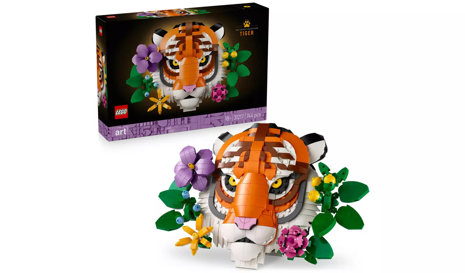 LEGO ART The Fauna Collection – Tiger, Set for Adults 31217