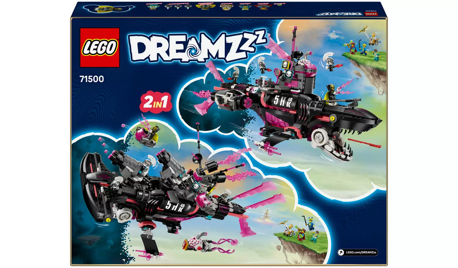 LEGO DREAMZzz 2in1 Nightmare Shark Submarine Toy 71500