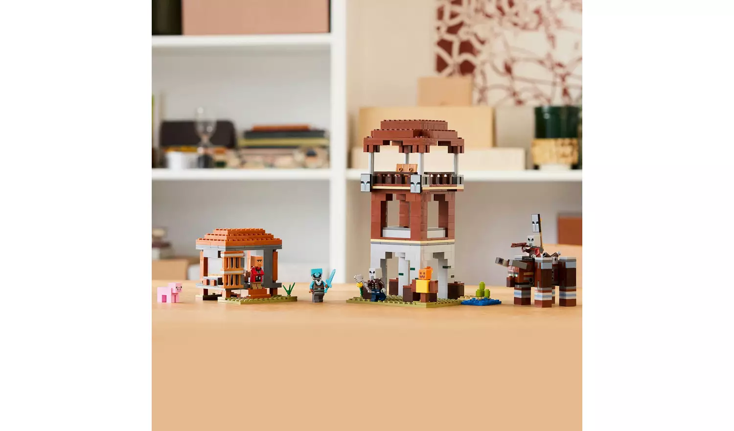 LEGO Minecraft The Pillager Outpost and Ravager Toy 21278