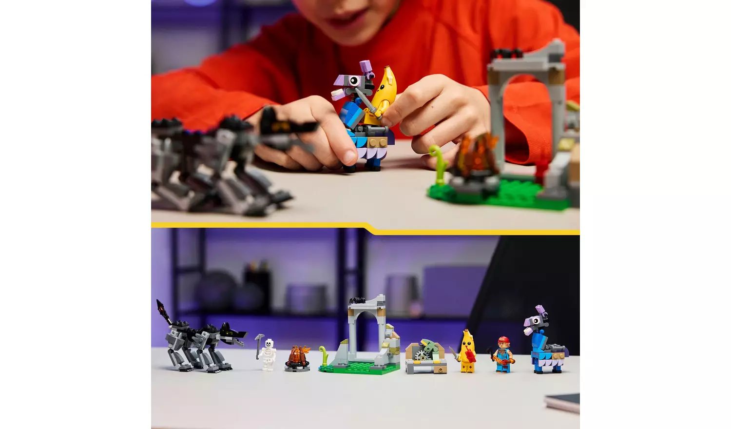 LEGO Fortnite Peely & Sparkplug's Camp, Gaming Toy 77075