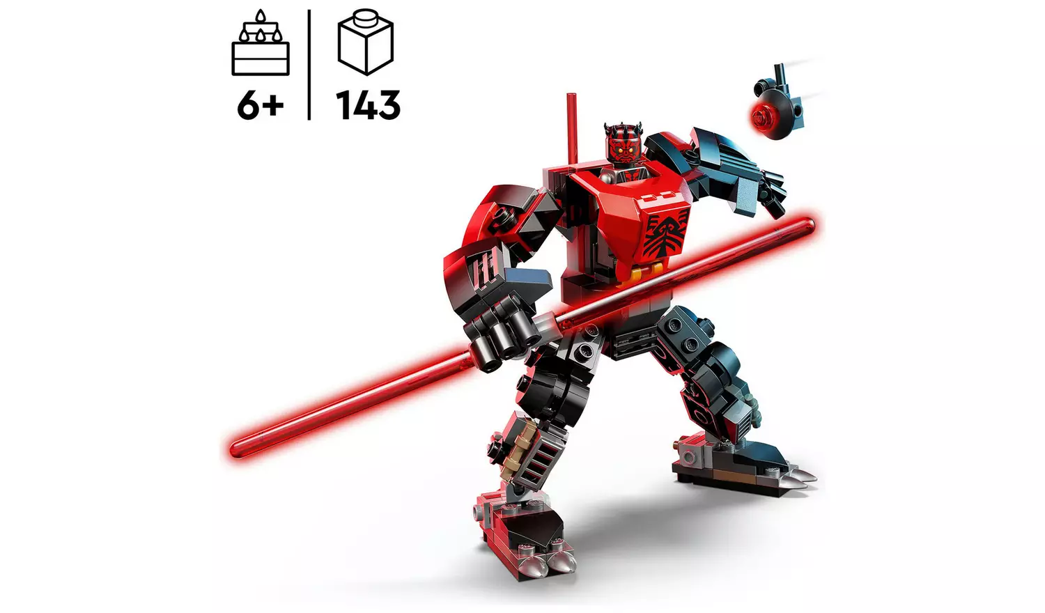 LEGO Star Wars Darth Maul Mech Building Toy for Kids 75411