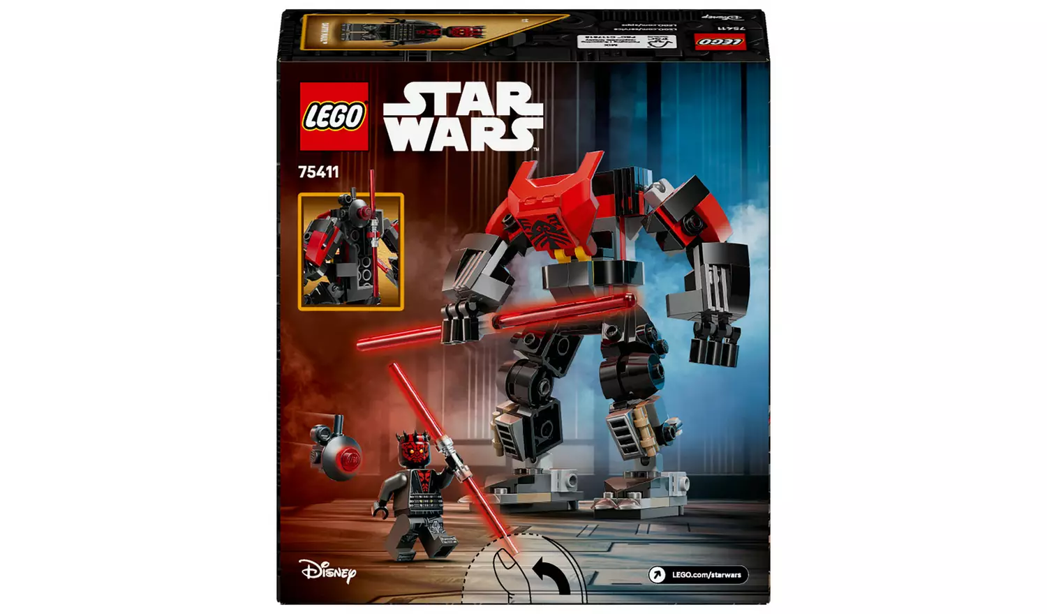 LEGO Star Wars Darth Maul Mech Building Toy for Kids 75411