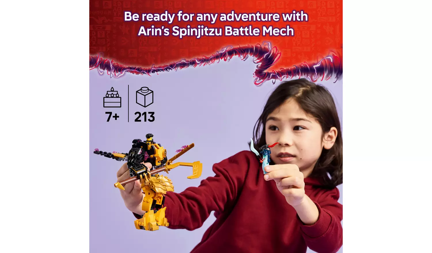 LEGO NINJAGO Arin's Spinjitzu Battle Mech Toy Set 71839