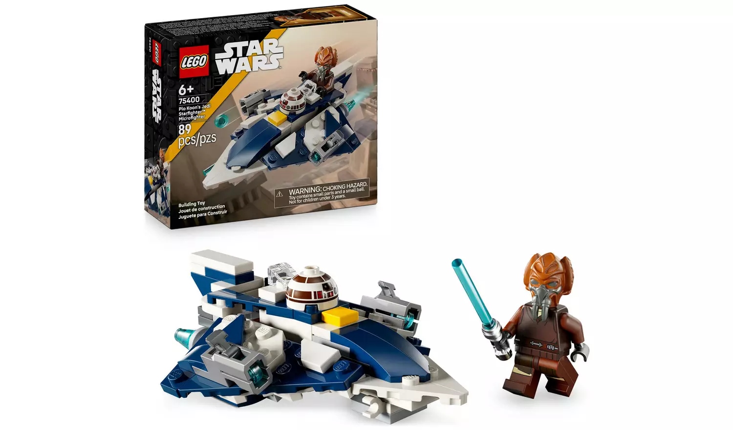 LEGO Star Wars Plo Koon Jedi Starfighter Microfighter 75400