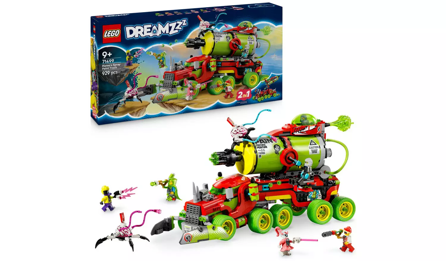 LEGO DREAMZzz 2in1 Mateo's Spray Paint Truck Toy Set 71499