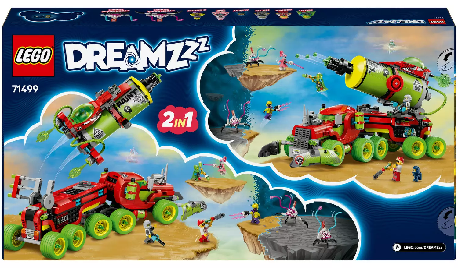 LEGO DREAMZzz 2in1 Mateo's Spray Paint Truck Toy Set 71499