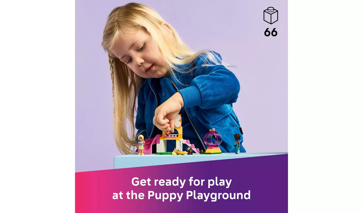 LEGO Friends Puppy Playground Toy with Pet Dog Figures 42665