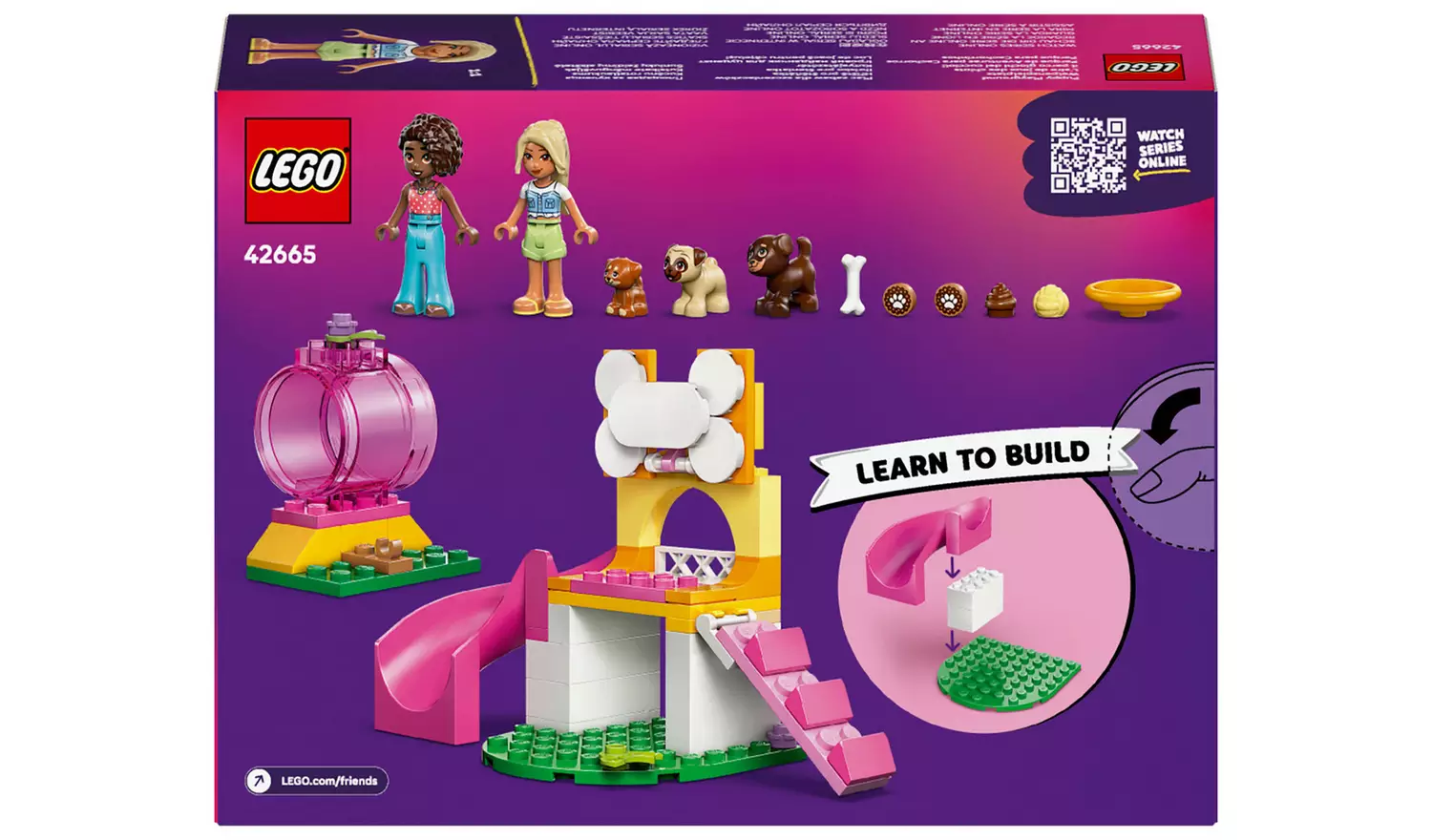 LEGO Friends Puppy Playground Toy with Pet Dog Figures 42665