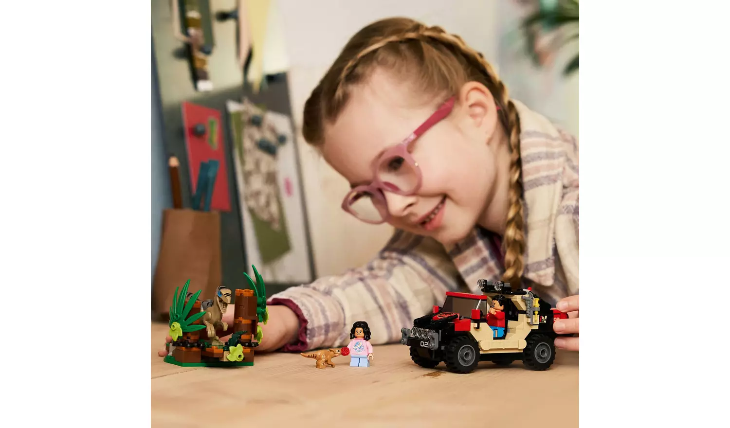 LEGO Jurassic World Raptor Off-Road Escape Dino Toy 76972