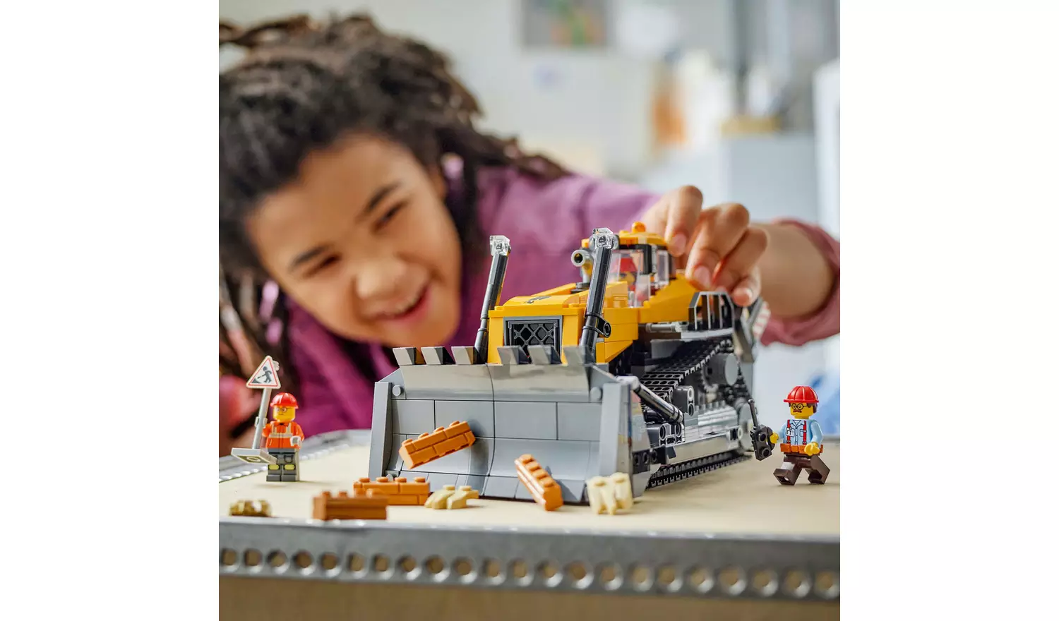 LEGO City Yellow Bulldozer Construction Vehicle Toy 60466