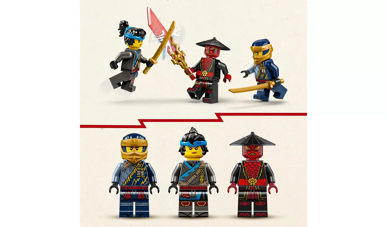 LEGO NINJAGO Rogue vs. Drix Race Car Duel Building Toy 71840